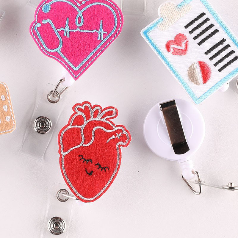 Cute Nurse Related Nurse Badge Reel