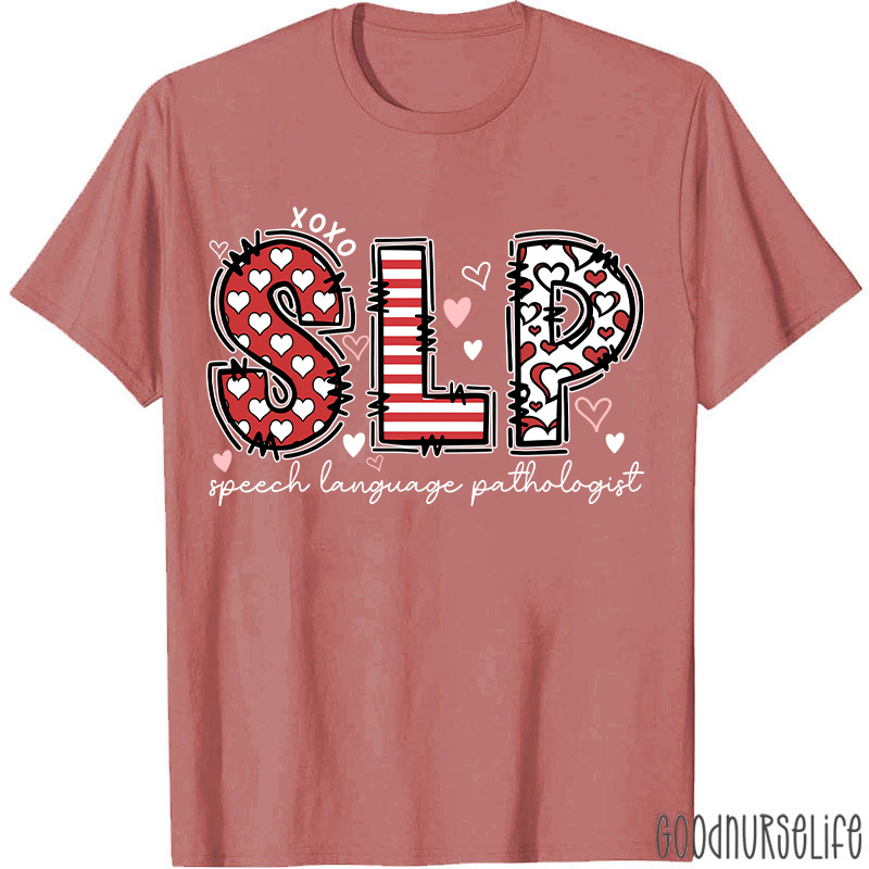 Speech Language Pathologist Valentine T-shirt