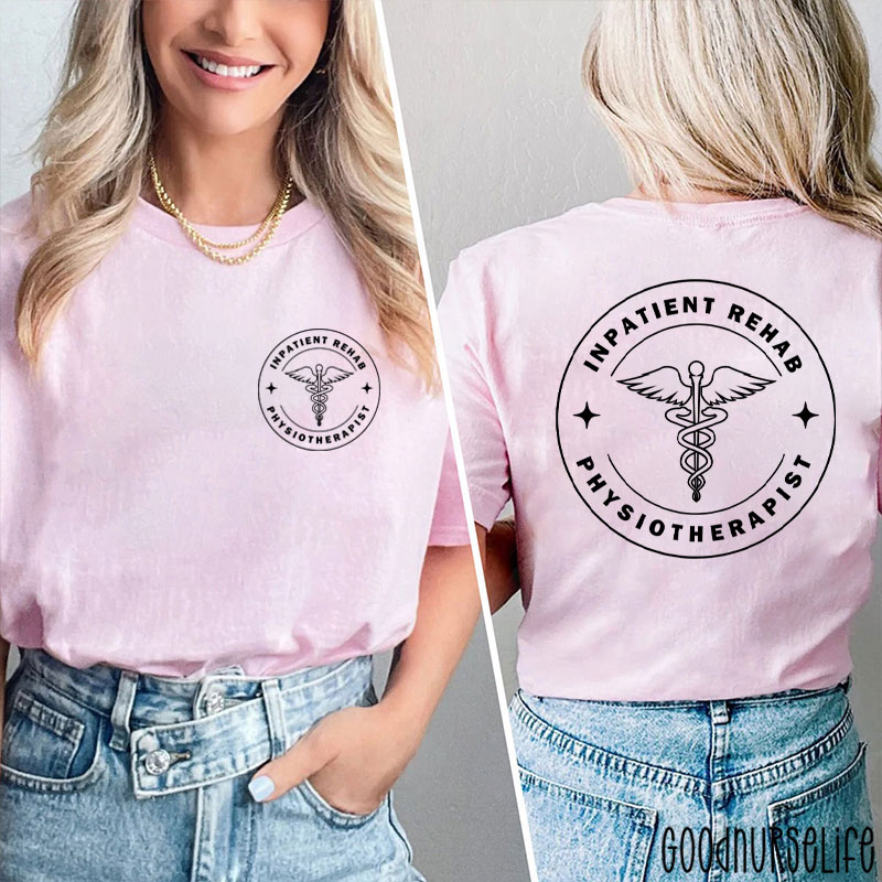 Personalized Medical Symbols Nurse Two Sided T-Shirt