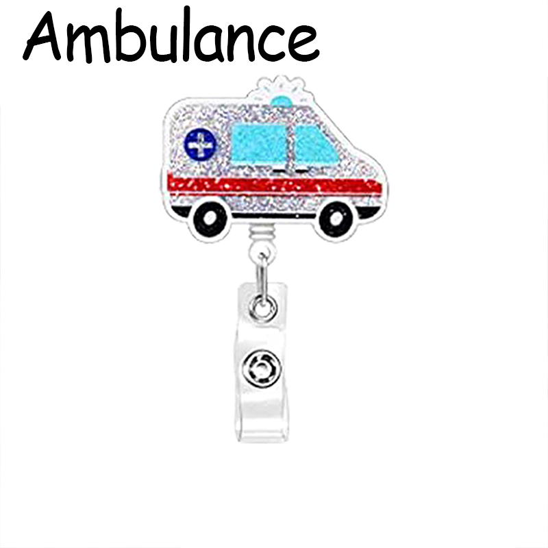 Dental Ambulance Acrylic Nurse Badge Reel
