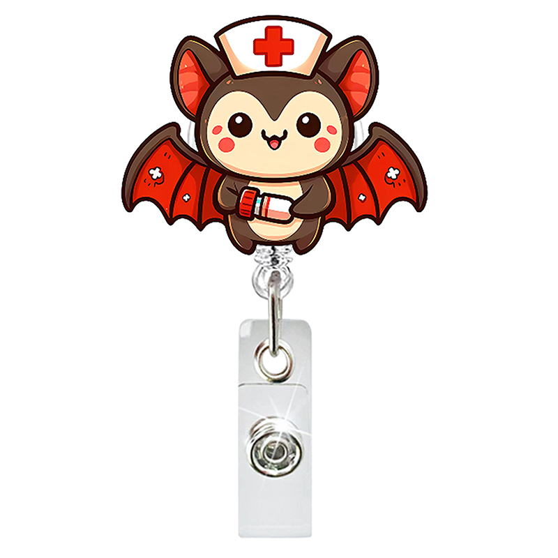 Acrylic Cartoon Medical Uniform Nurse Badge Reel