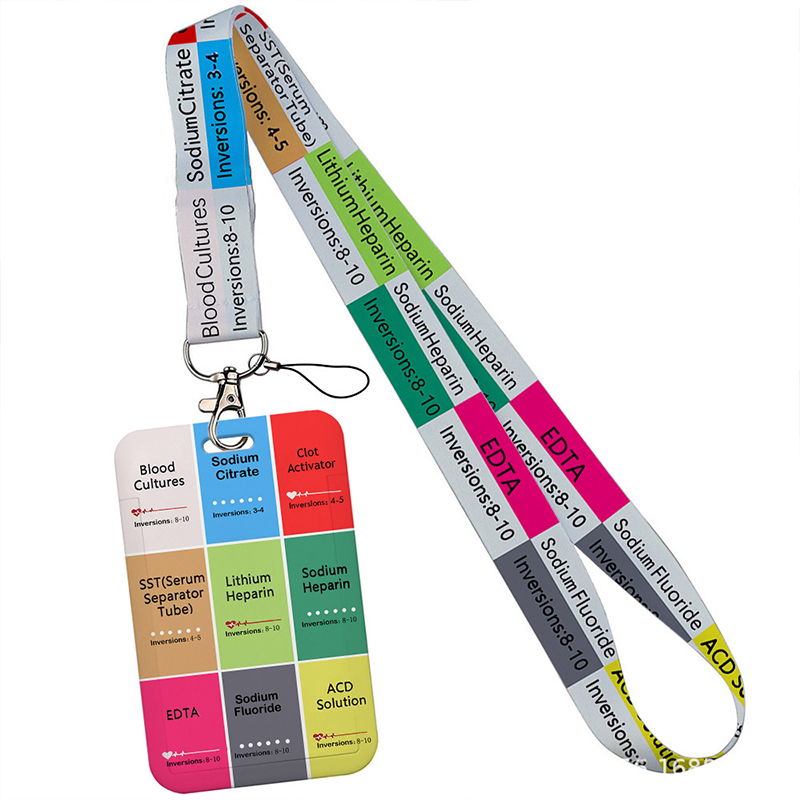 Blood Collection Tube Nurse Badge Card Holder