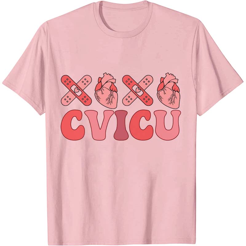 CVICU Valentine's Day Nurse T-Shirt