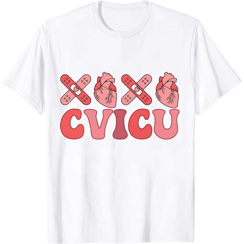 CVICU Valentine's Day Nurse T-Shirt