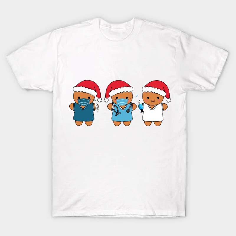 Christmas Gingerbread Nurse T-Shirt