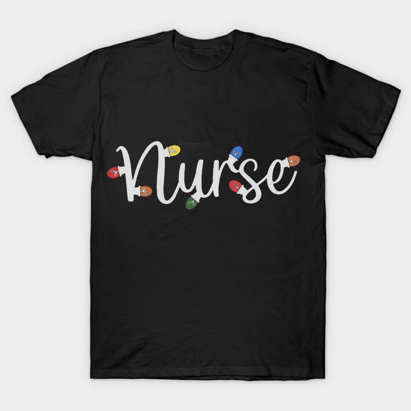 Christmas Nurse Light Nurse T-Shirt