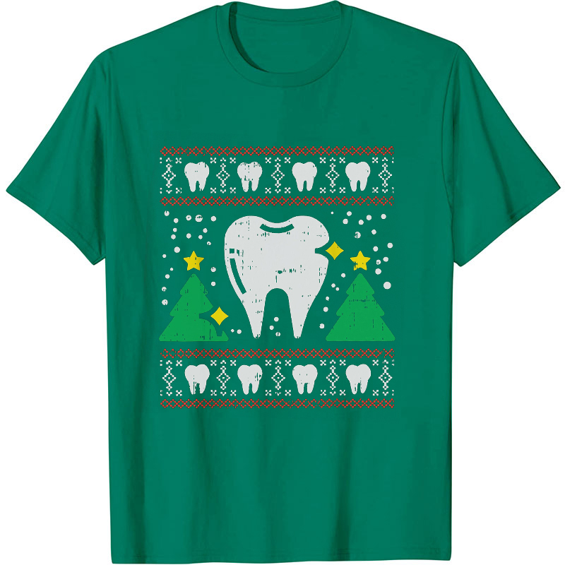 Christmas Tree Dental Nurse T-shirt