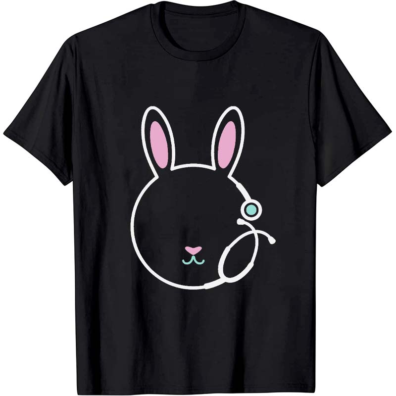 Cute Easter Bunny Stethoscope Nurse T-Shirt
