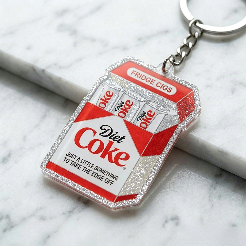 Diet Coke Nurse Keychain