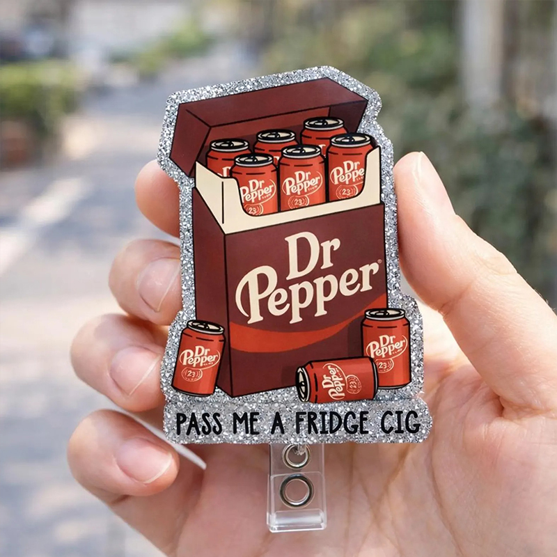 Dr Pass Me A Fridge Cigs Pepper Nurse Badge Reel