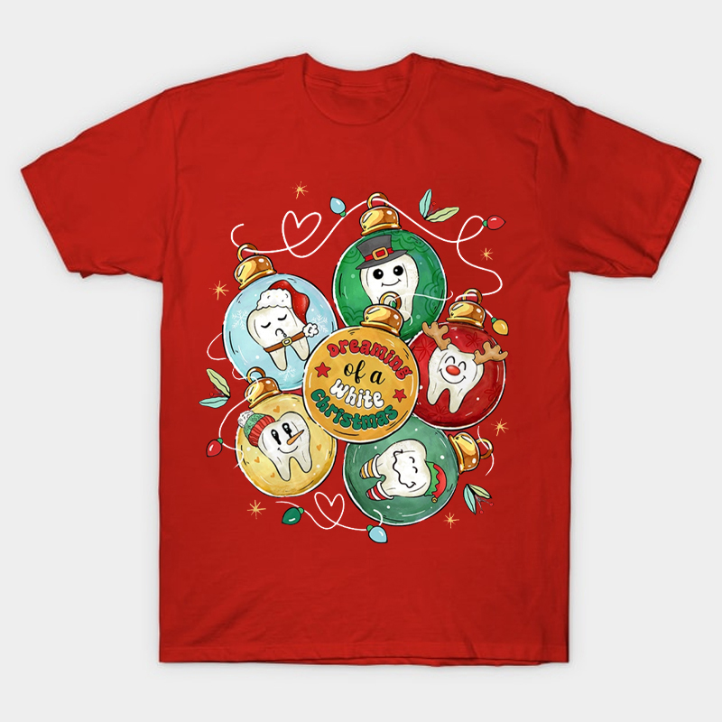 Dreaming Of A White Christmas Nurse T-Shirt