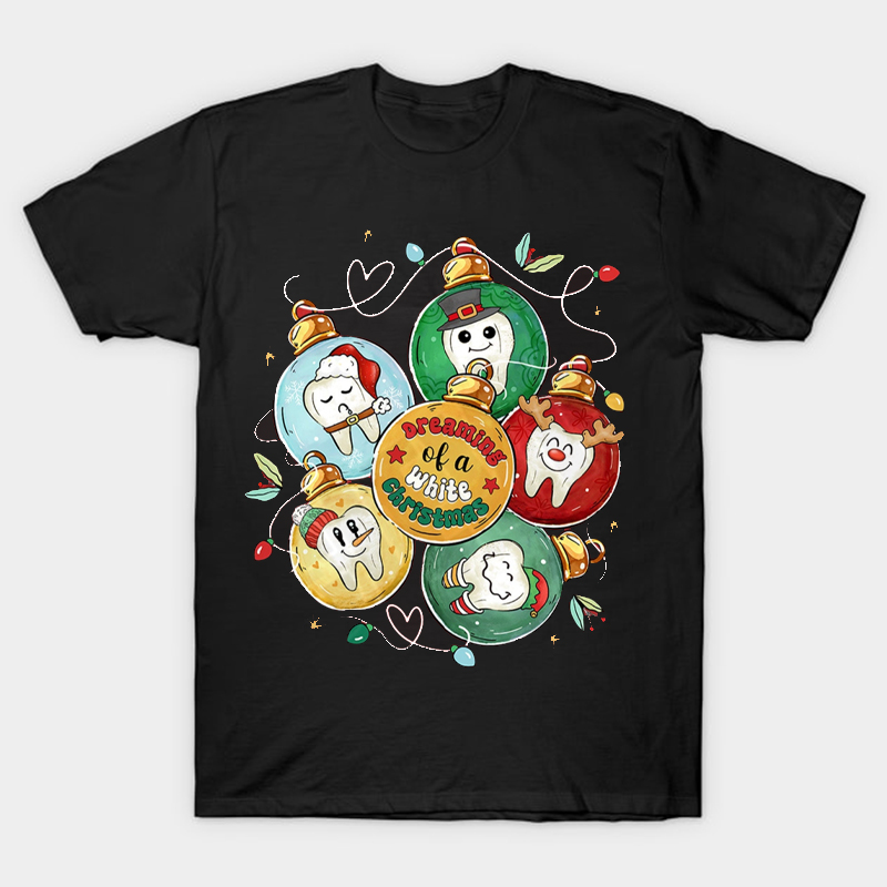 Dreaming Of A White Christmas Nurse T-Shirt