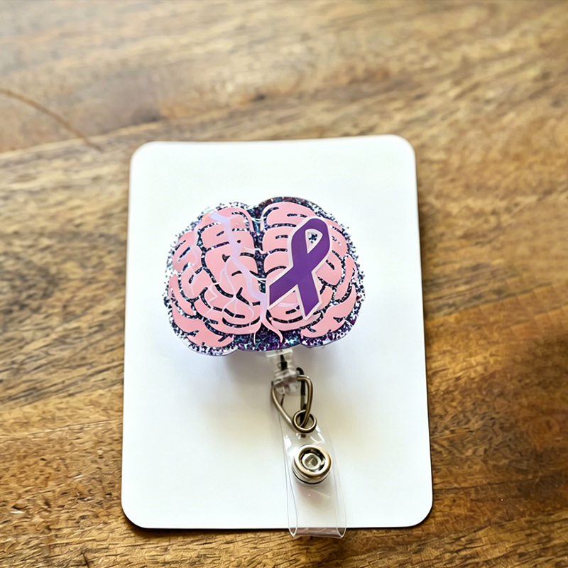Epilepsy Awareness Nurse Badge Reel