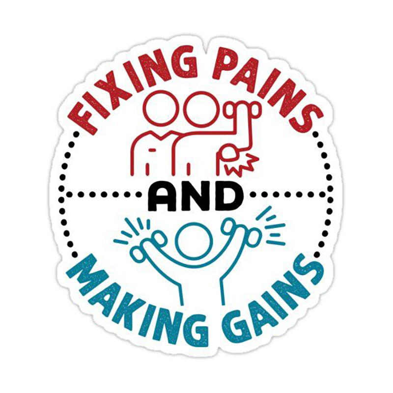 Fixing Pains And Making Gains Nurse Stickers