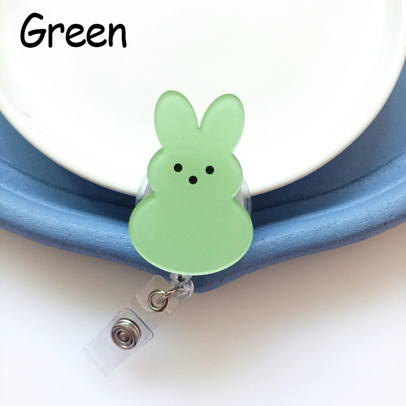 Cute Rabbit Acrylic Nurse Badge Reel