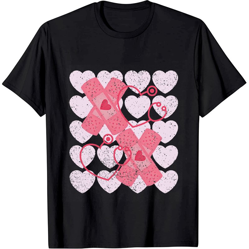 Hearts Xoxo Nurse T-Shirt