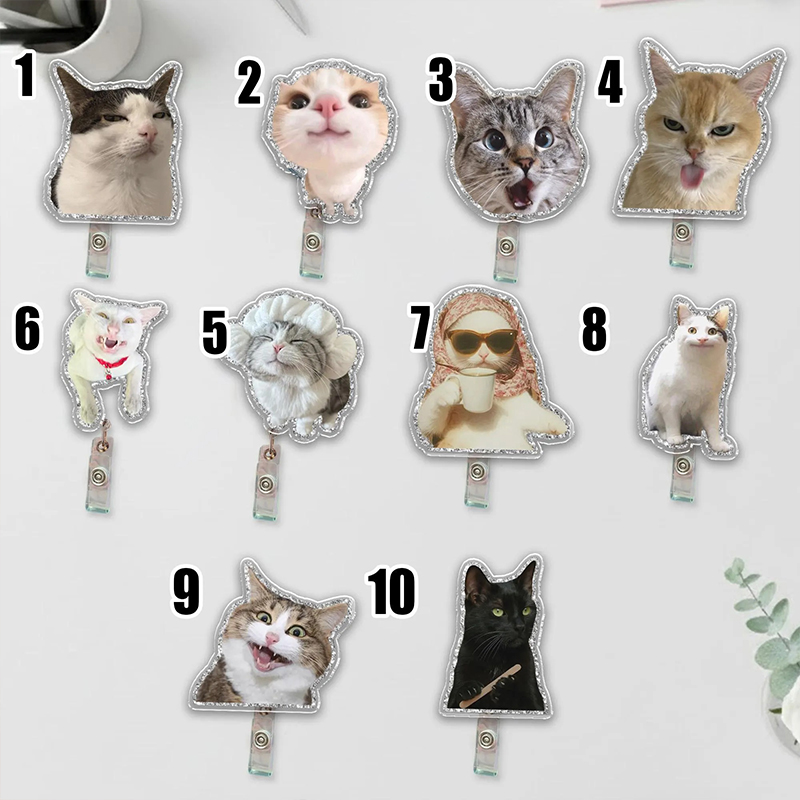 Hilarious Cat Lover Nurse Badge Reel