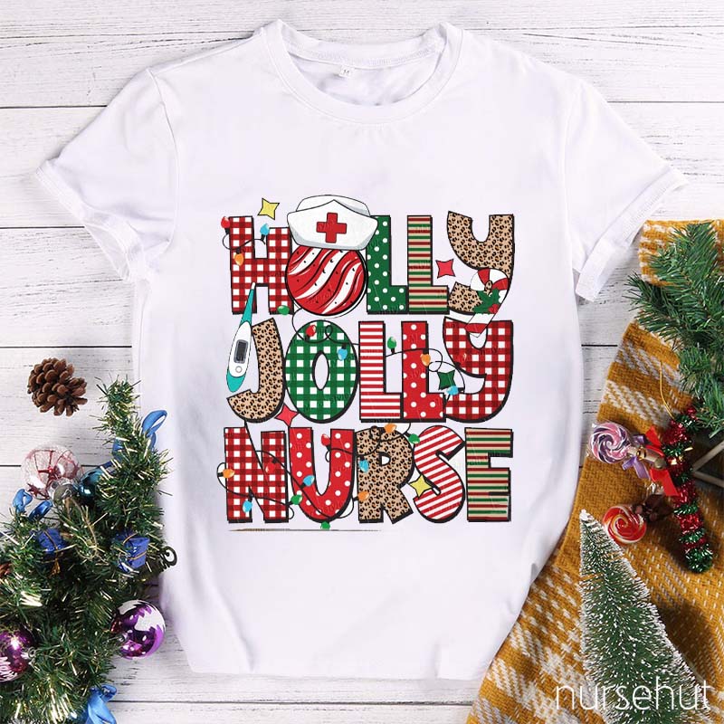 Holly Jolly Nurse T-Shirt