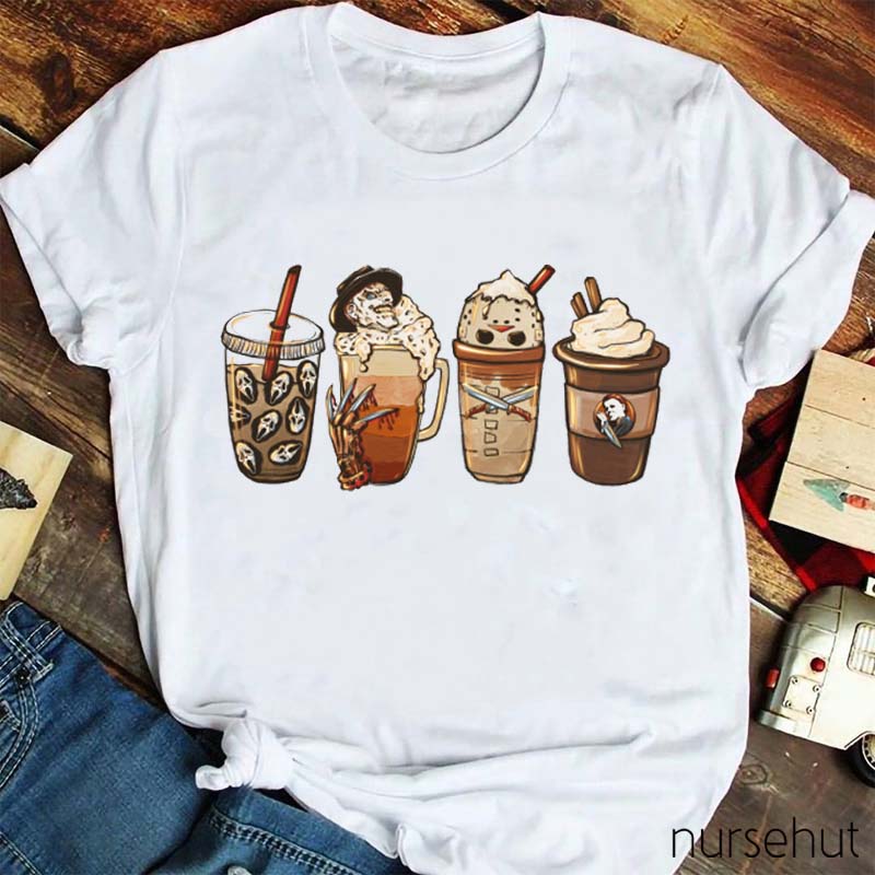 Horror Fall Coffee T-Shirt