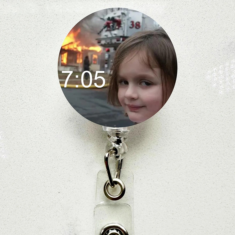 House Fire Girl Meme Nurse Badge Reel