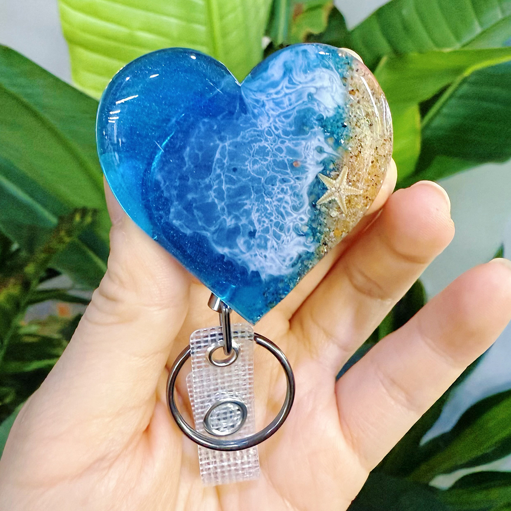Personalized Name Ocean Nurse Badge Reel