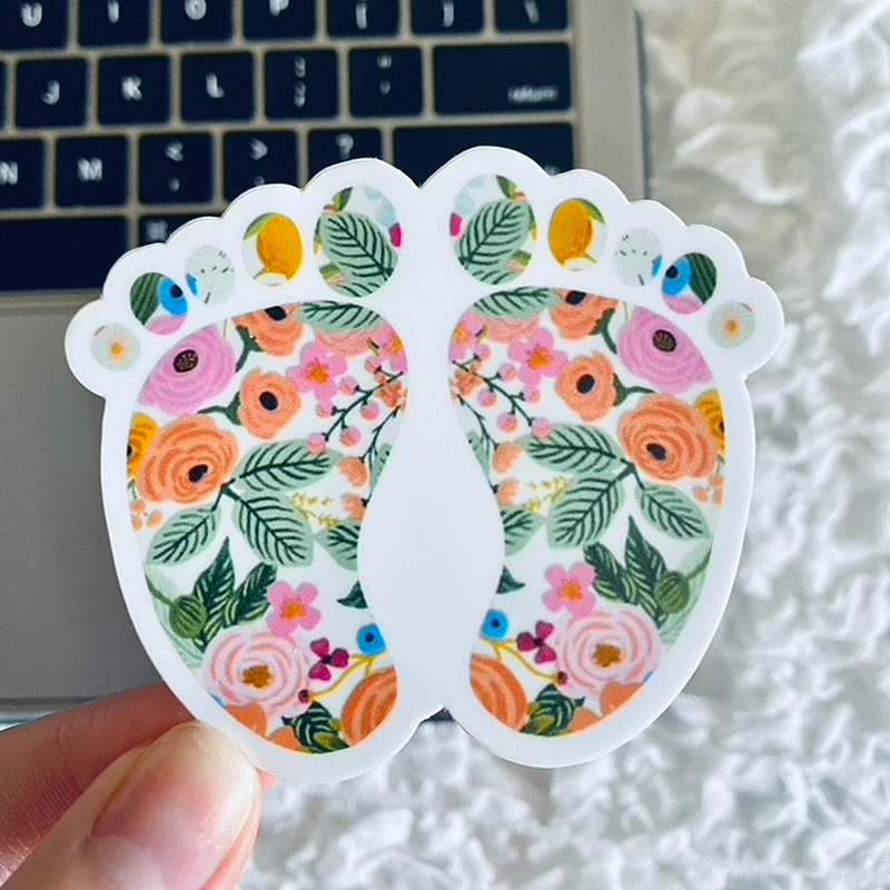 Labor And Delivery Baby Feet Nurse Stickers