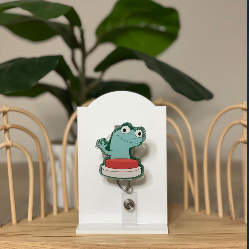 Lizard Meme Nurse Badge Reel