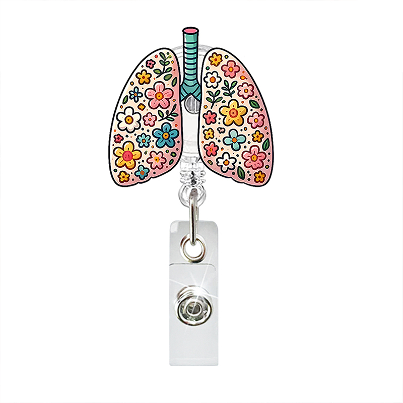 Acrylic Cartoon Medical Uniform Nurse Badge Reel