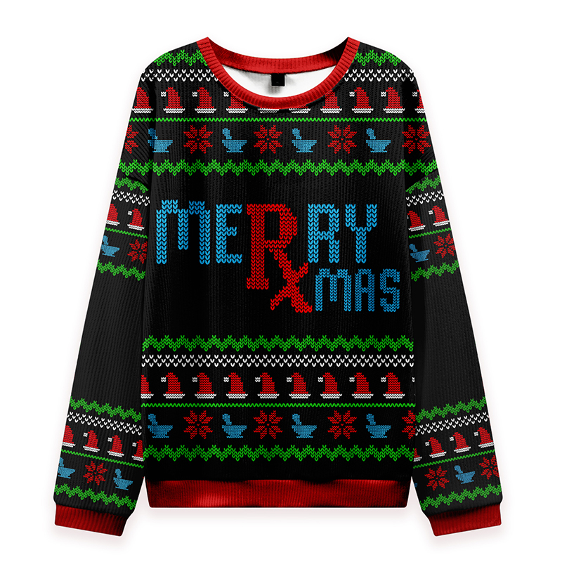 Merry Xmas Nurse Ungly Knit Sweatshirt