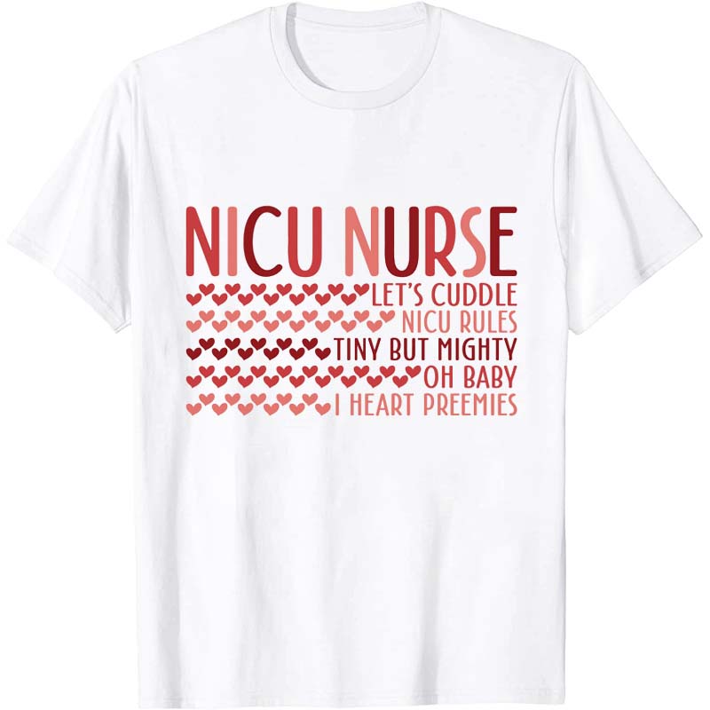 NICU Valentine Nurse T-Shirt