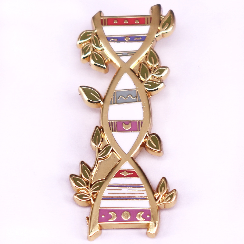Double Spiral Enamel Nurse Pin