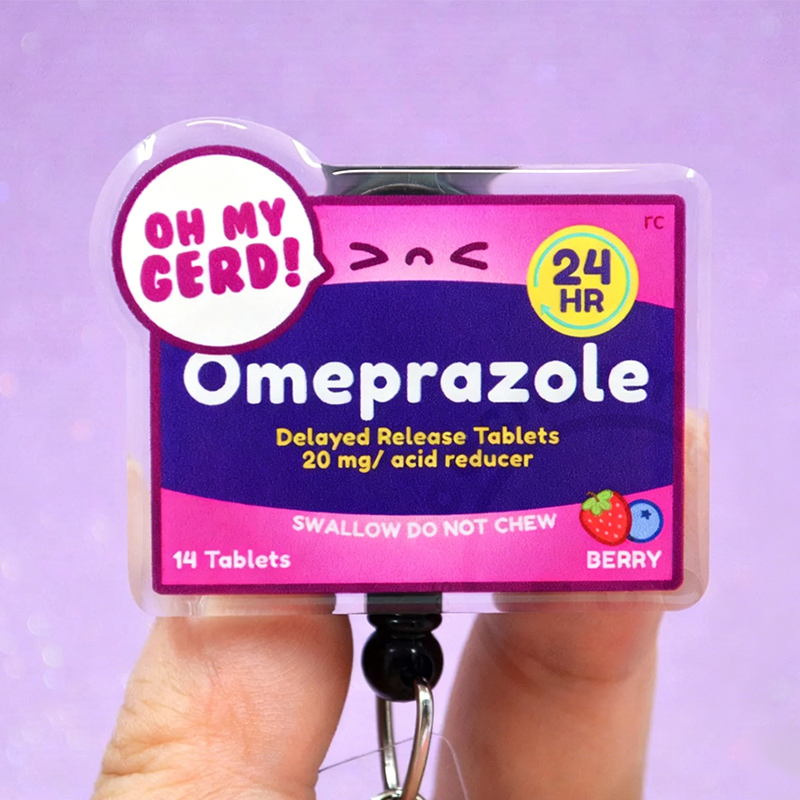Oh My Gerd Nurse Badge Reel