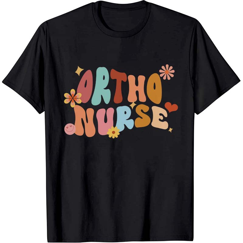 Orthopedic Flowers Nurse T-Shirt