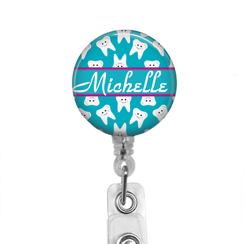 Personalized Name Dental Badge Reel