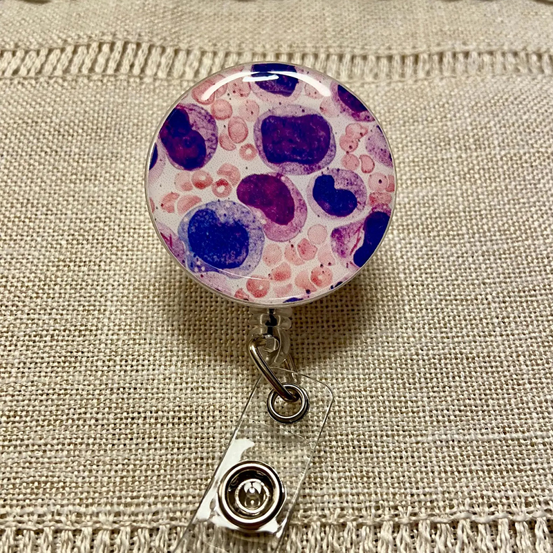 Pathology Slide Nurse Badge Reel