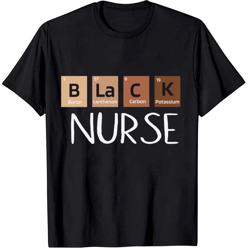 Personalized Black History Nurse T-Shirt