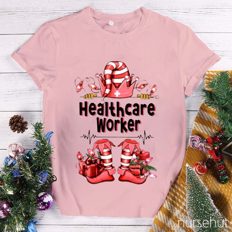 Personalized Christmas Style Nurse T-Shirt