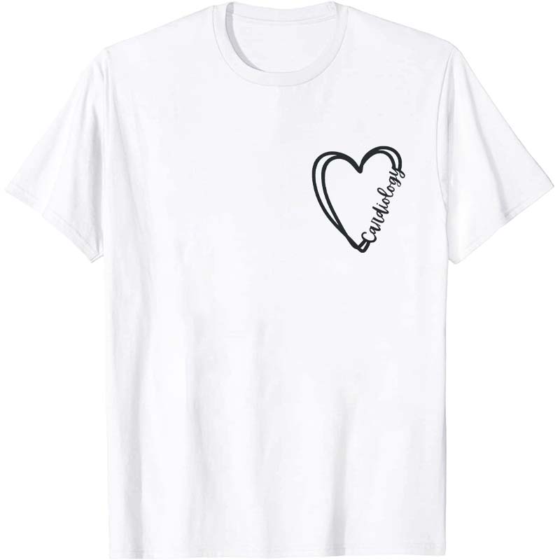Personalized Double Hearts Nurse T-Shirt