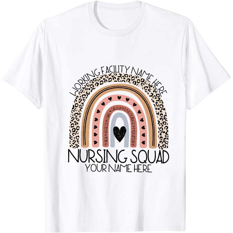 Personalized Nursing Squad Nurse T-Shirt