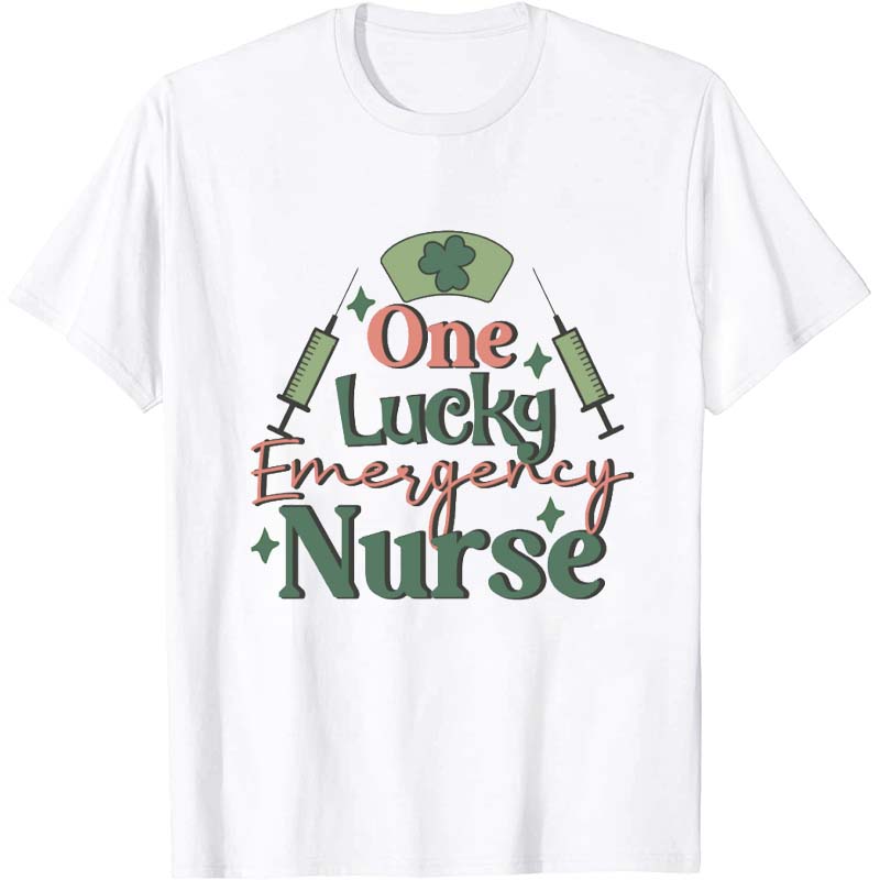 Personalized One Lucky Nurse T-Shirt