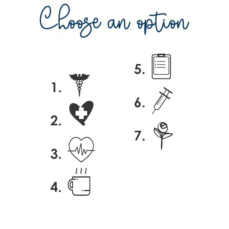 Personalized Small Signature Nurse Rectangle Stamp