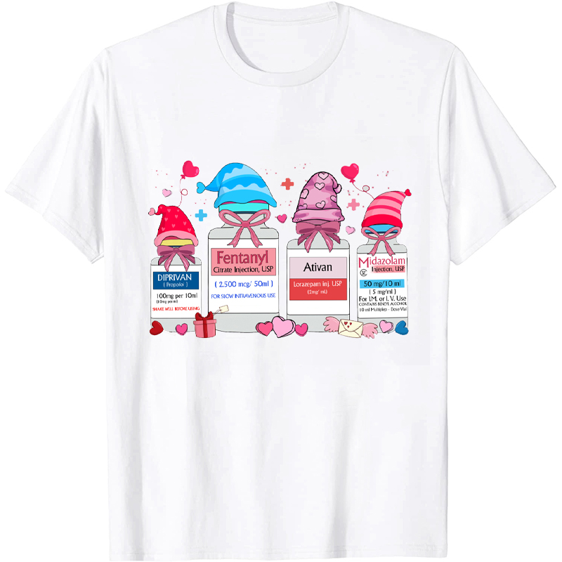 Personalized Valentine Vibe Nurse T-Shirt