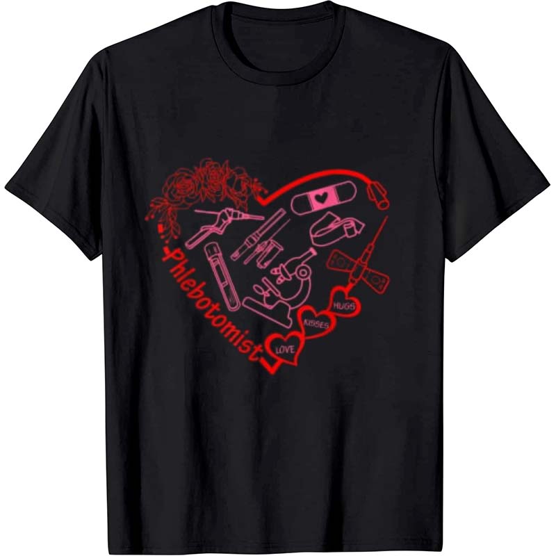 Butterfly Needle Heart Nurse T-Shirt