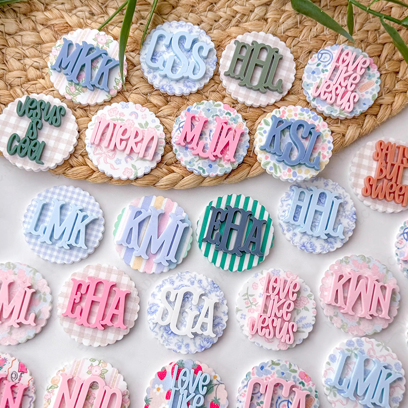 Personalized Floral And Colorful Pattern Nurse Badge Reel
