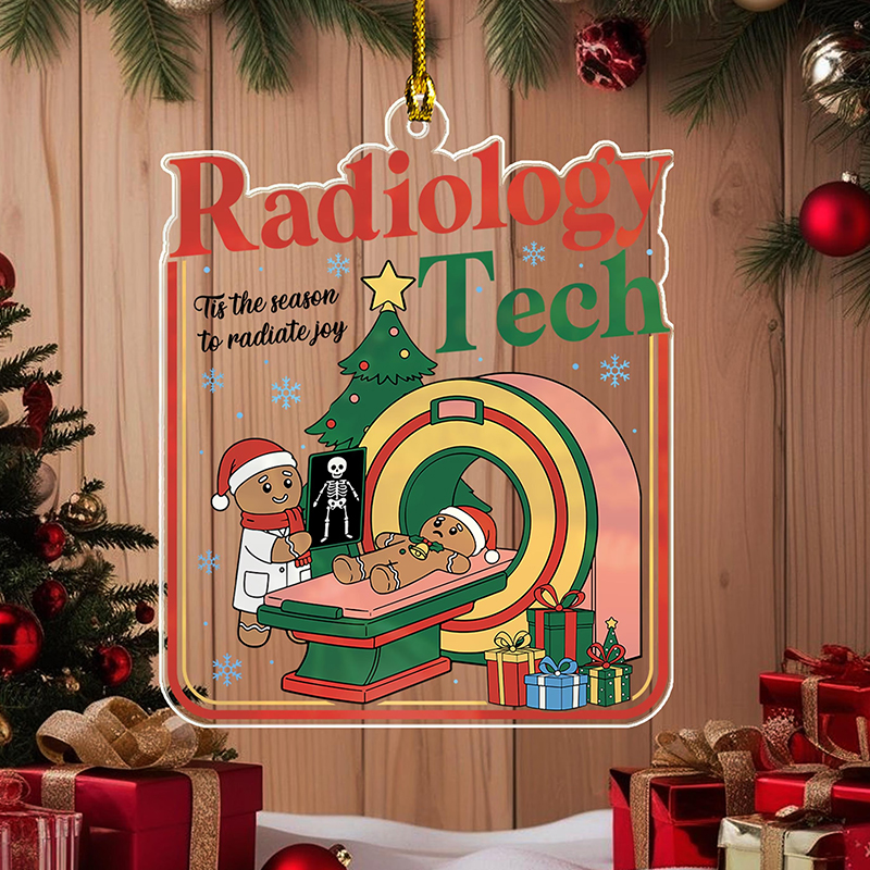 Radiology Tech Tis The Season To Radiate Joy Ornament