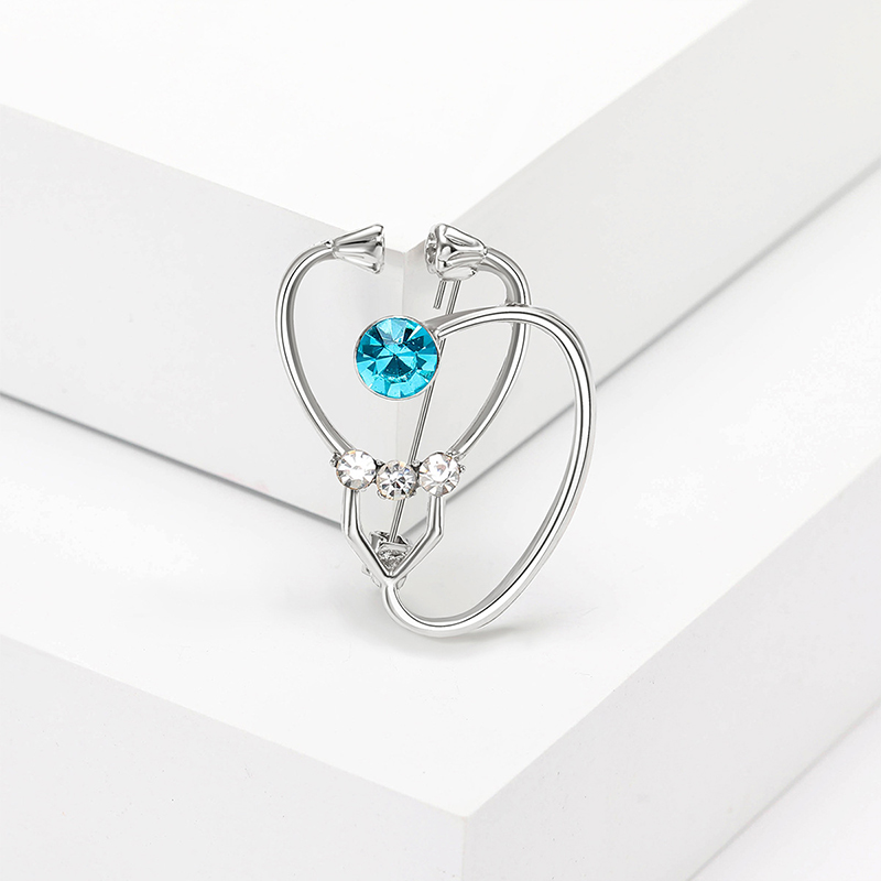 Diamond Stethoscope Nurse Pin