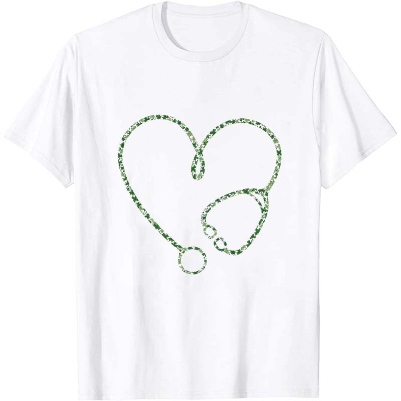 Stethoscope Saint Patrick's Nurse T-Shirt