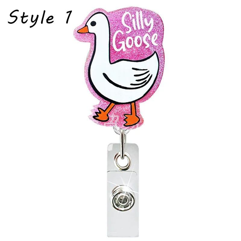 Silly Goose Nurse Badge Reel
