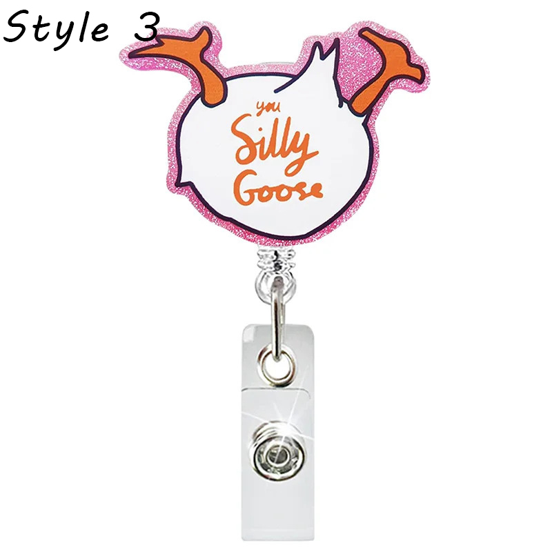 Silly Goose Nurse Badge Reel