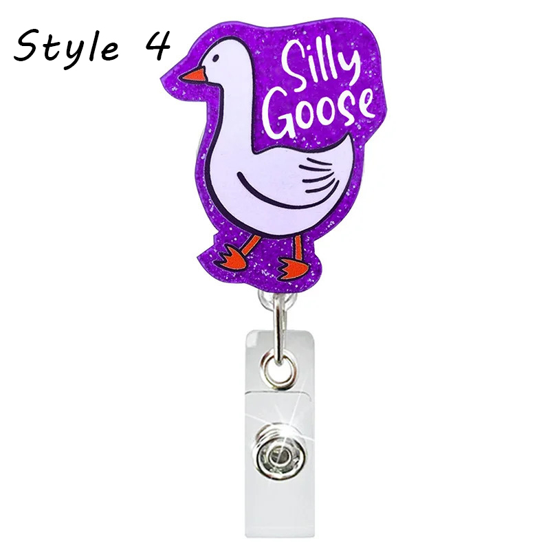 Silly Goose Nurse Badge Reel